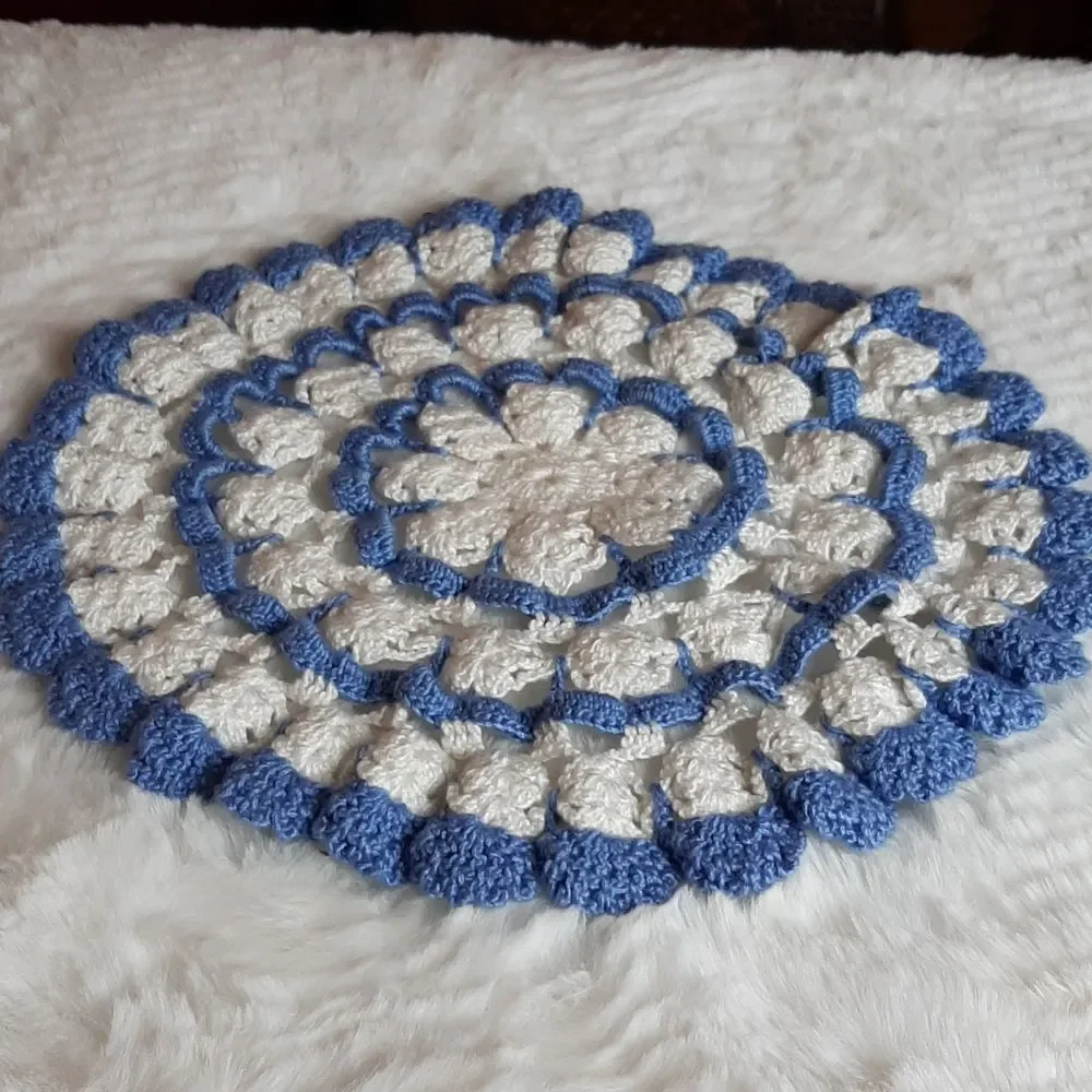 Dollies Brand Fancy‎ Piece Blue & White For House New Handmade $15 Each